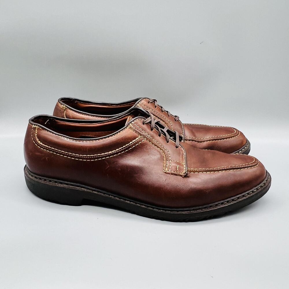 Allen Edmonds Shoes Mens 11.5 Brown Leather Wilbert Casual Sneakers Comfort